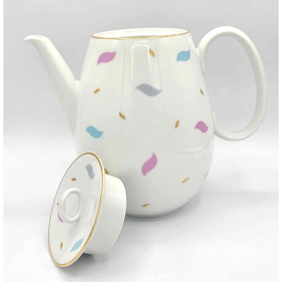 Johann Haviland 4 Person Tea Set: Tea Pot Sugar Creamer, 4 Trio Cup+Saucer+Plate - Picture 8 of 16